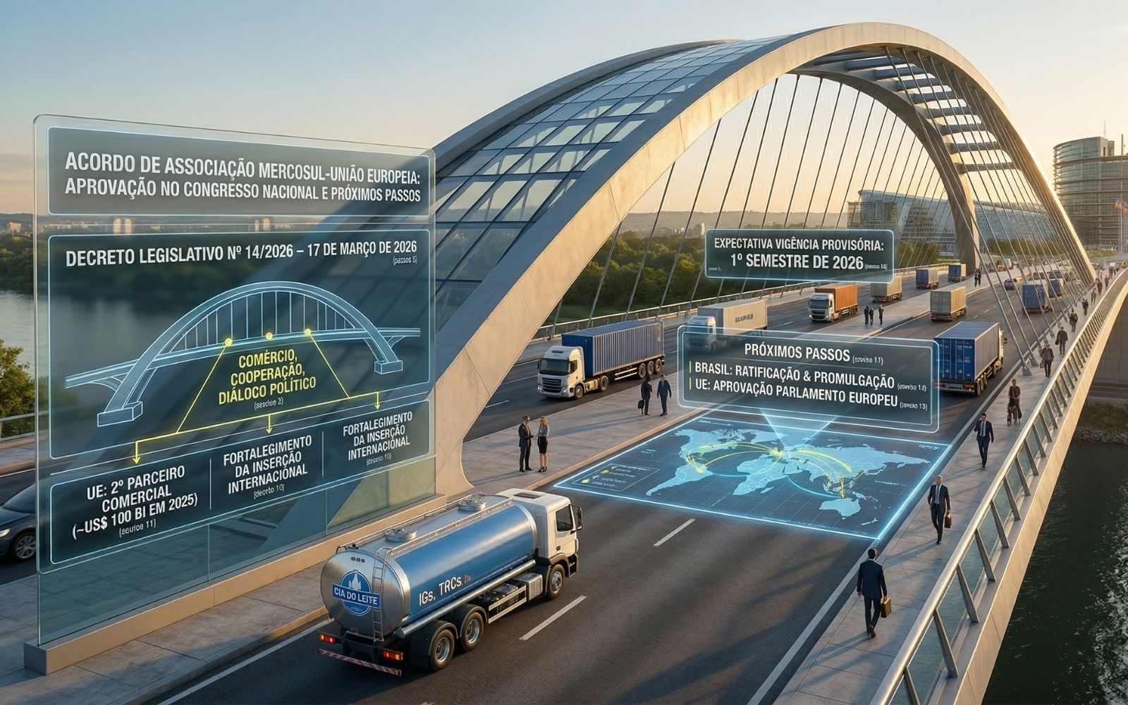 Acordo UE-Mercosul aprovado: quando começa a valer? - Cia do Leite - Transformamos qualidade do leite e produtividade das fazendas