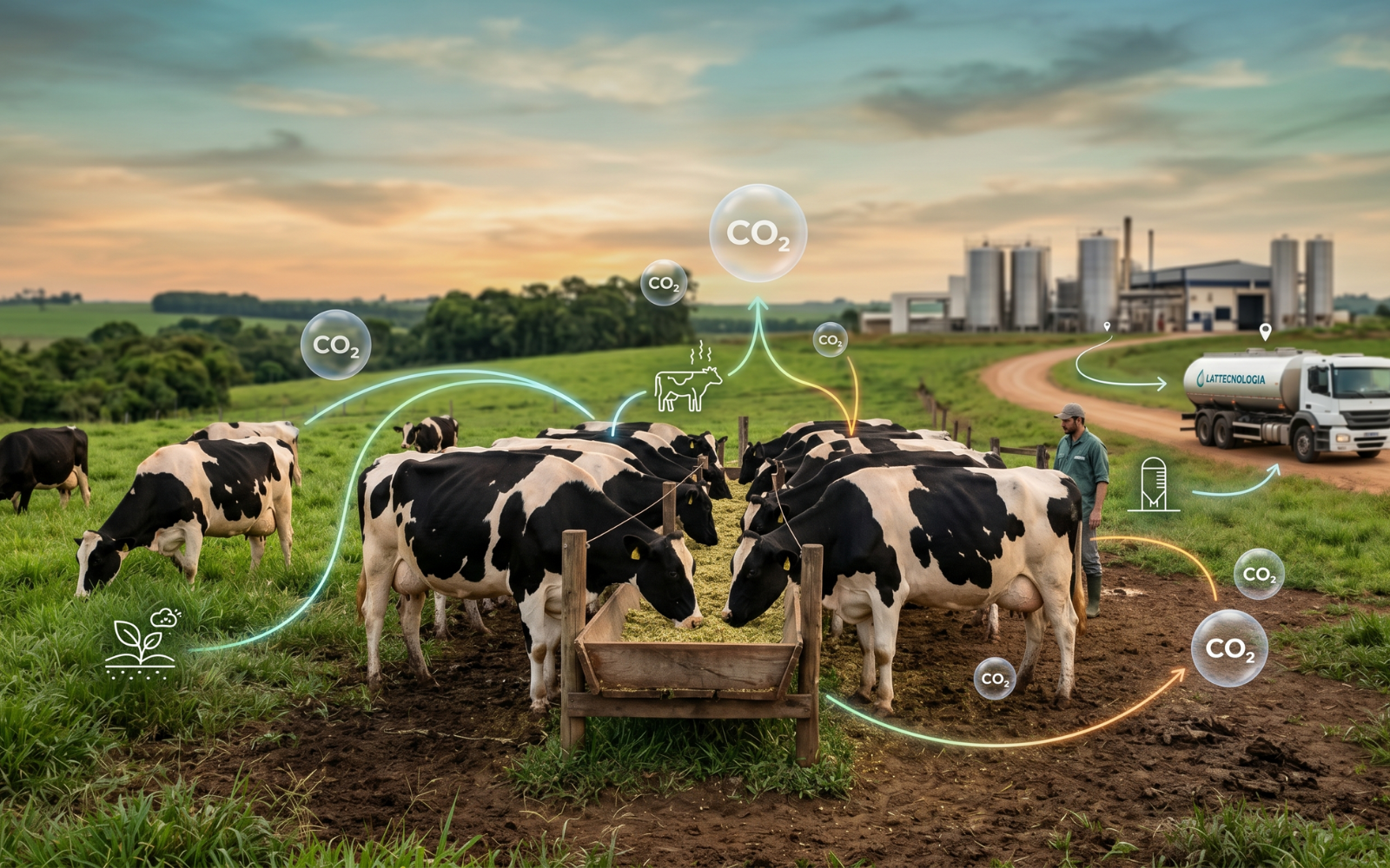 Pegada de carbono do soro de leite: 85% está no campo. - Cia do Leite - Transformamos qualidade do leite e produtividade das fazendas